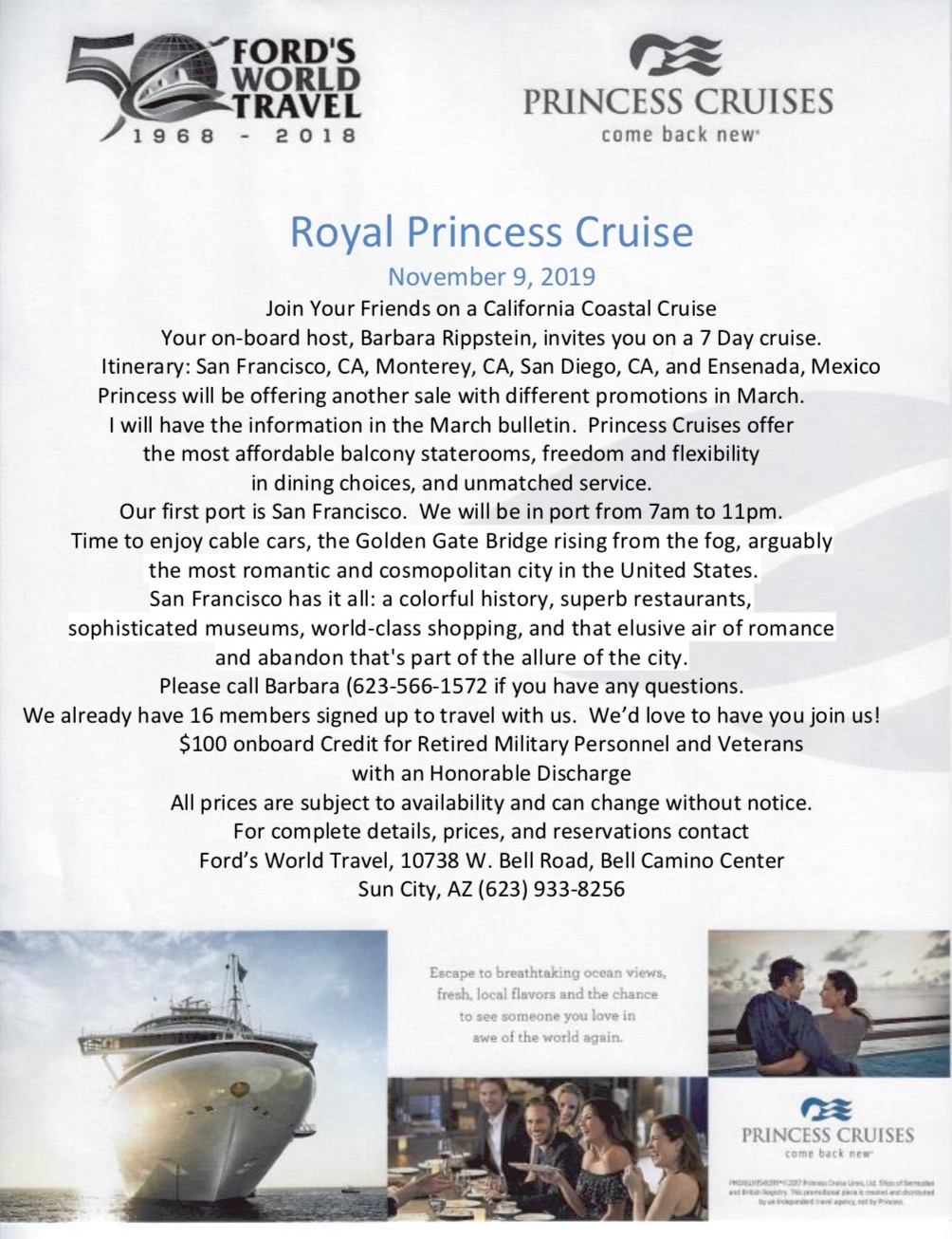 Cruise Flyer
                                                          Feb 2019
